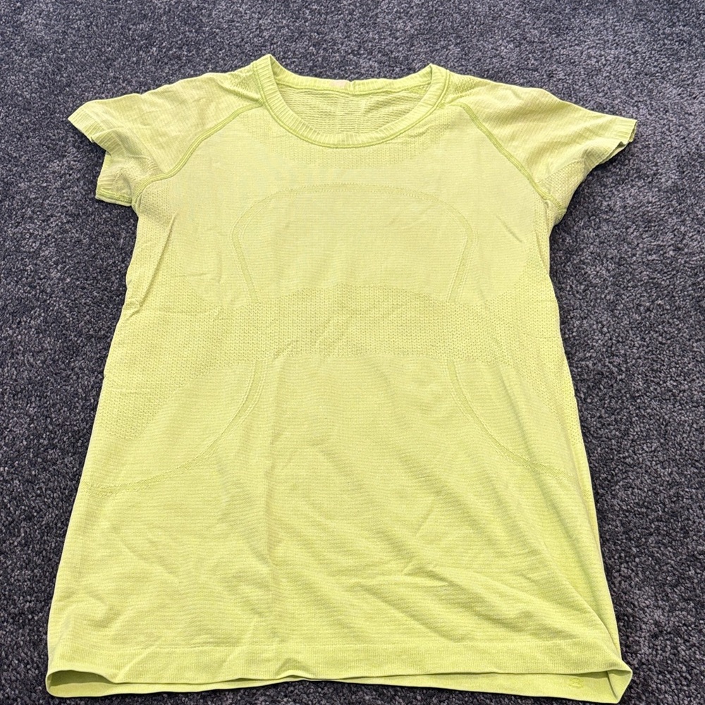Lululemon Swiftly Tech Short-Sleeve Shirt
 Lime Green Top